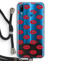 CaseCompany Lips: Huawei P20 Lite Transparant Hoesje met koord