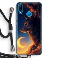 CaseCompany Night Guardian: Huawei P20 Lite Transparant Hoesje met koord