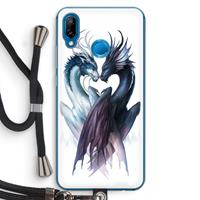 CaseCompany Yin Yang Dragons: Huawei P20 Lite Transparant Hoesje met koord