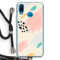 CaseCompany Sunday Chillings: Huawei P20 Lite Transparant Hoesje met koord