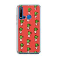 CaseCompany Mini cactus: Huawei P20 Lite (2019) Transparant Hoesje