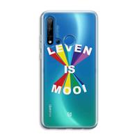 CaseCompany Het Leven Is Mooi: Huawei P20 Lite (2019) Transparant Hoesje