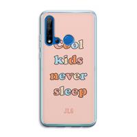 CaseCompany Cool Kids Never Sleep: Huawei P20 Lite (2019) Transparant Hoesje
