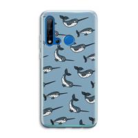 CaseCompany Narwhal: Huawei P20 Lite (2019) Transparant Hoesje