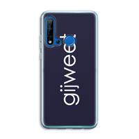 CaseCompany Gijweet: Huawei P20 Lite (2019) Transparant Hoesje