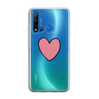 CaseCompany Hartje: Huawei P20 Lite (2019) Transparant Hoesje