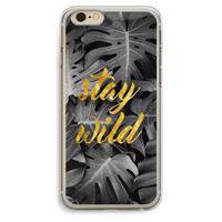 CaseCompany Stay wild: iPhone 6 Plus / 6S Plus Transparant Hoesje