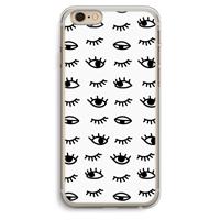 CaseCompany Eye pattern #2: iPhone 6 Plus / 6S Plus Transparant Hoesje