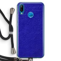 CaseCompany Majorelle Blue: Huawei P20 Lite Transparant Hoesje met koord