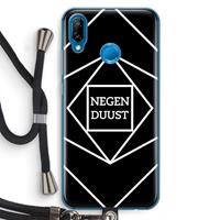 CaseCompany Negenduust geometrisch: Huawei P20 Lite Transparant Hoesje met koord