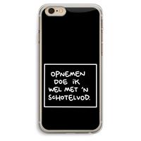 CaseCompany Schotelvod: iPhone 6 Plus / 6S Plus Transparant Hoesje