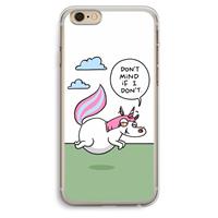 CaseCompany Unicorn: iPhone 6 Plus / 6S Plus Transparant Hoesje