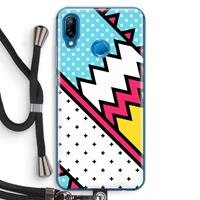 CaseCompany Pop Art #2: Huawei P20 Lite Transparant Hoesje met koord