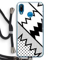 CaseCompany Pop Art #5: Huawei P20 Lite Transparant Hoesje met koord