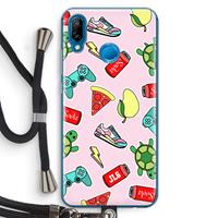 CaseCompany Things Jamie Loves: Huawei P20 Lite Transparant Hoesje met koord