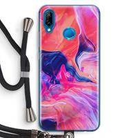 CaseCompany Earth And Ocean: Huawei P20 Lite Transparant Hoesje met koord