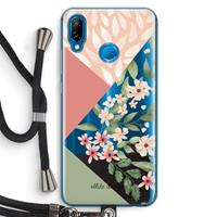 CaseCompany Sweet heaven geometrics: Huawei P20 Lite Transparant Hoesje met koord