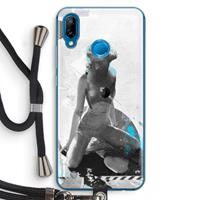 CaseCompany I will not feel a thing: Huawei P20 Lite Transparant Hoesje met koord