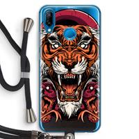 CaseCompany Tiger and Rattlesnakes: Huawei P20 Lite Transparant Hoesje met koord