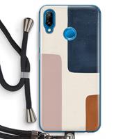 CaseCompany Geo #5: Huawei P20 Lite Transparant Hoesje met koord