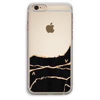 CaseCompany Gouden marmer: iPhone 6 Plus / 6S Plus Transparant Hoesje