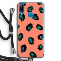 CaseCompany Pink Cheetah: Huawei P20 Lite Transparant Hoesje met koord