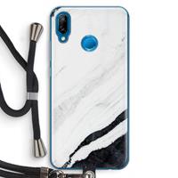 CaseCompany Elegante marmer: Huawei P20 Lite Transparant Hoesje met koord