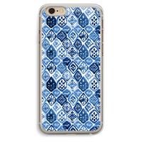 CaseCompany Blauw motief: iPhone 6 Plus / 6S Plus Transparant Hoesje