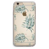 CaseCompany Simple leaves: iPhone 6 Plus / 6S Plus Transparant Hoesje