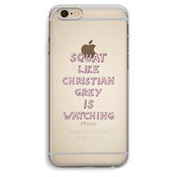 CaseCompany Christian Grey: iPhone 6 Plus / 6S Plus Transparant Hoesje