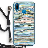 CaseCompany Watercolor Agate: Huawei P20 Lite Transparant Hoesje met koord