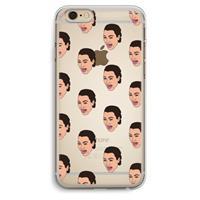 CaseCompany Ugly Cry Call: iPhone 6 Plus / 6S Plus Transparant Hoesje