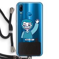 CaseCompany Zwaai: Huawei P20 Lite Transparant Hoesje met koord