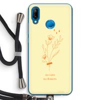 CaseCompany No rain no flowers: Huawei P20 Lite Transparant Hoesje met koord