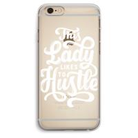 CaseCompany Hustle Lady: iPhone 6 Plus / 6S Plus Transparant Hoesje