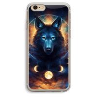 CaseCompany Wolf Dreamcatcher: iPhone 6 Plus / 6S Plus Transparant Hoesje
