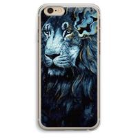 CaseCompany Darkness Lion: iPhone 6 Plus / 6S Plus Transparant Hoesje