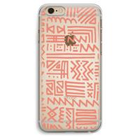 CaseCompany Marrakech Pink: iPhone 6 Plus / 6S Plus Transparant Hoesje