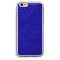 CaseCompany Majorelle Blue: iPhone 6 Plus / 6S Plus Transparant Hoesje