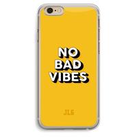 CaseCompany No Bad Vibes: iPhone 6 Plus / 6S Plus Transparant Hoesje