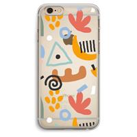 CaseCompany Abstract: iPhone 6 Plus / 6S Plus Transparant Hoesje