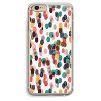 CaseCompany Tropical Dots: iPhone 6 Plus / 6S Plus Transparant Hoesje