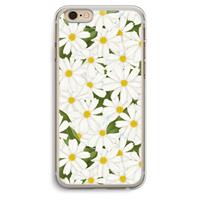 CaseCompany Summer Daisies: iPhone 6 Plus / 6S Plus Transparant Hoesje