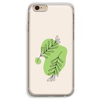 CaseCompany Beleaf in you: iPhone 6 Plus / 6S Plus Transparant Hoesje