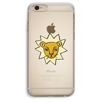CaseCompany Kleine leeuw: iPhone 6 Plus / 6S Plus Transparant Hoesje