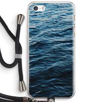 CaseCompany Oceaan: iPhone 5 / 5S / SE Transparant Hoesje met koord