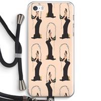 CaseCompany Pop Some Kim: iPhone 5 / 5S / SE Transparant Hoesje met koord