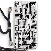 CaseCompany Moroccan Print: iPhone 5 / 5S / SE Transparant Hoesje met koord