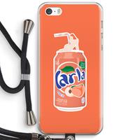 CaseCompany S(peach)less: iPhone 5 / 5S / SE Transparant Hoesje met koord