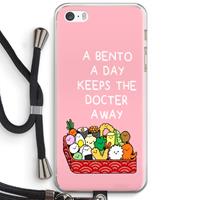 CaseCompany Bento a day: iPhone 5 / 5S / SE Transparant Hoesje met koord